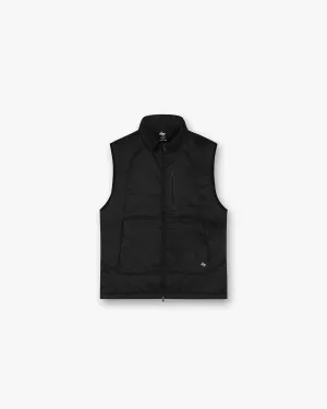 247 Run Gilet - Black Fray Resistant Edges