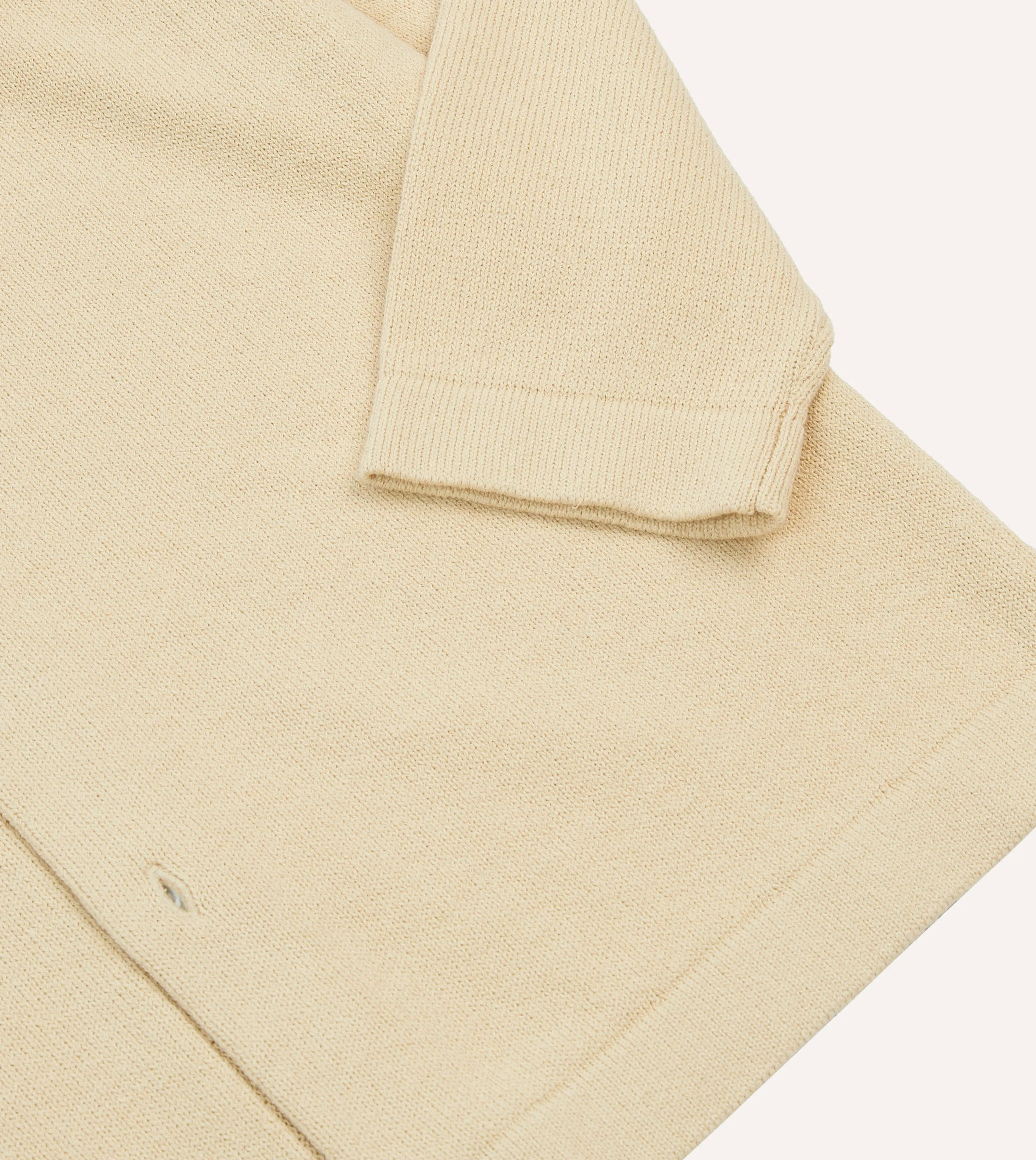 Neutral Tone Colorfast Guide Friction Resistant Sand Cotton Button-Through Knit