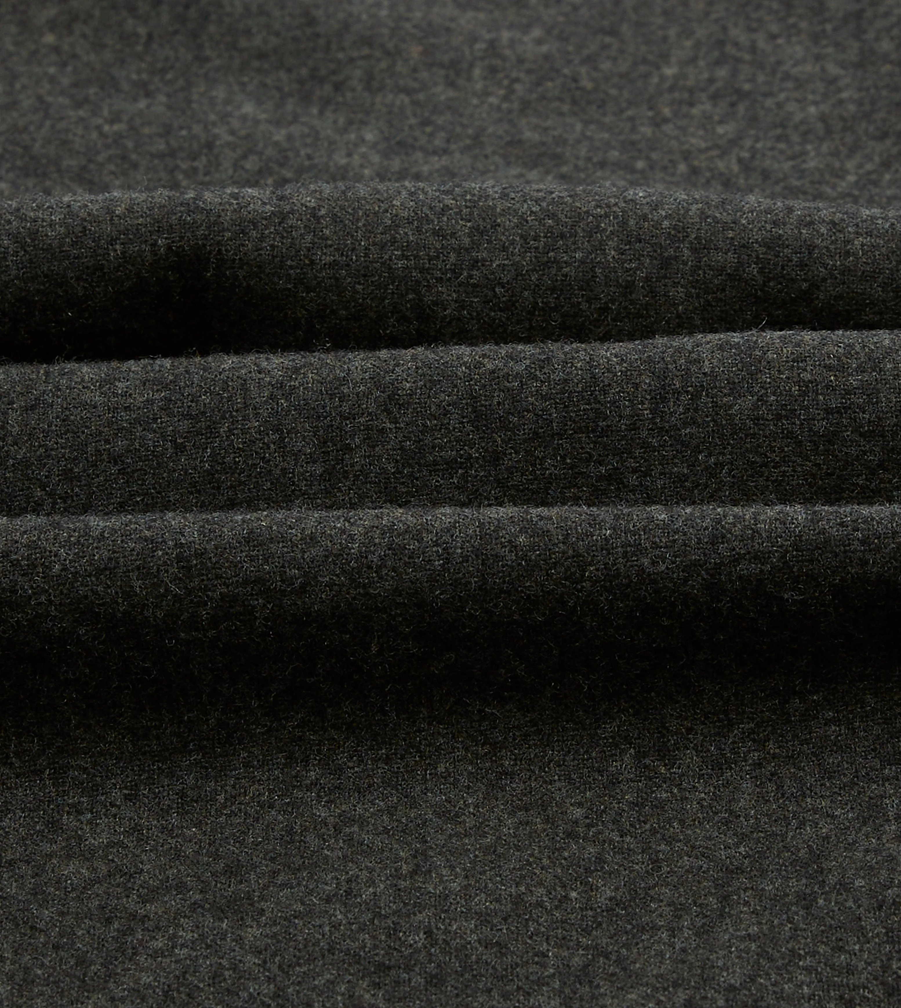 Grey Wool Four-Pocket Camp Collar Work Shirt AntiPillingTreatment