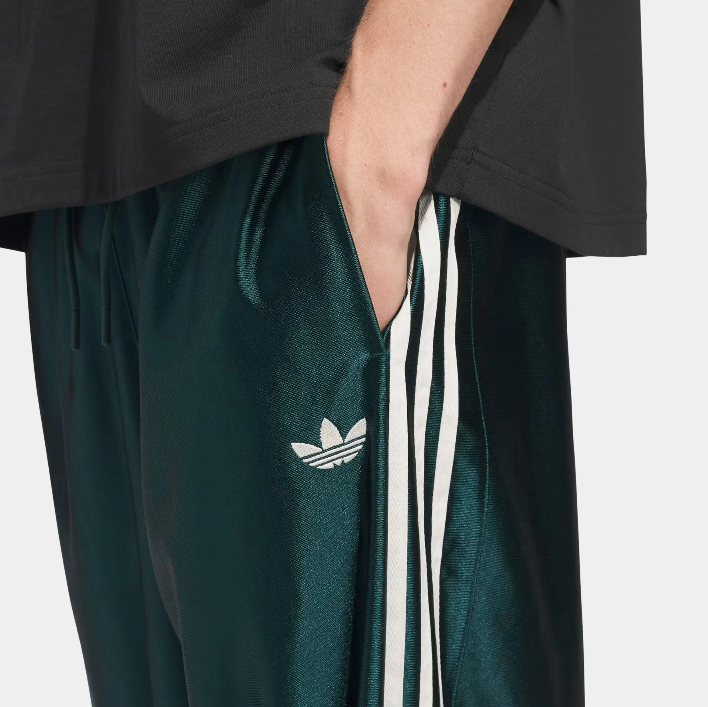 Basketball Tear Away Track Mens Pants (Green/Beige) City Ready