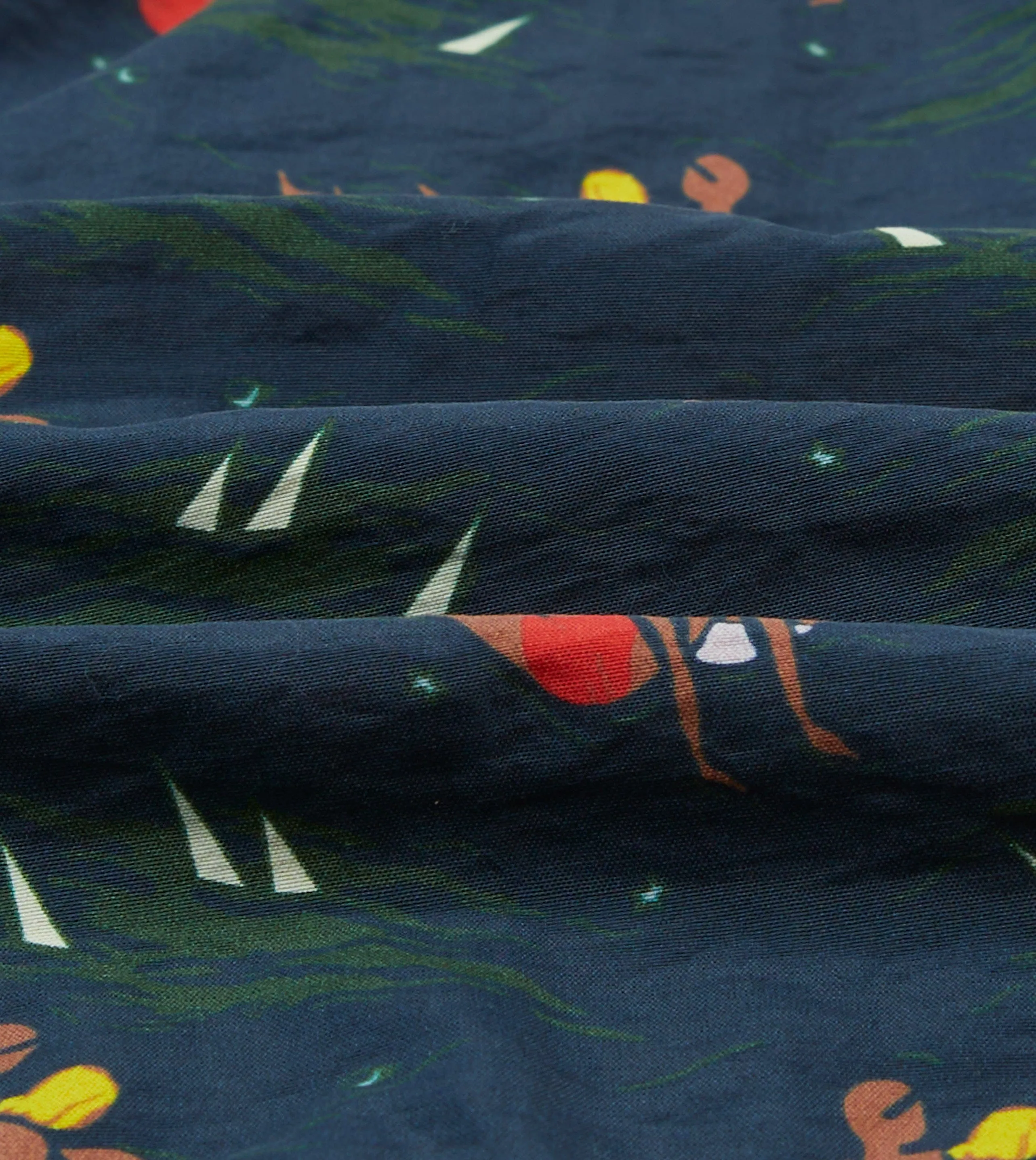 media industry Bathers Print Nylon Drawstring Swim Shorts