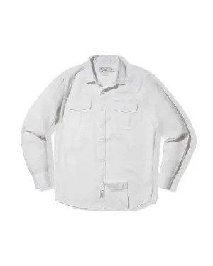 Printed design Practical Design Bedford Textured Shirt - White