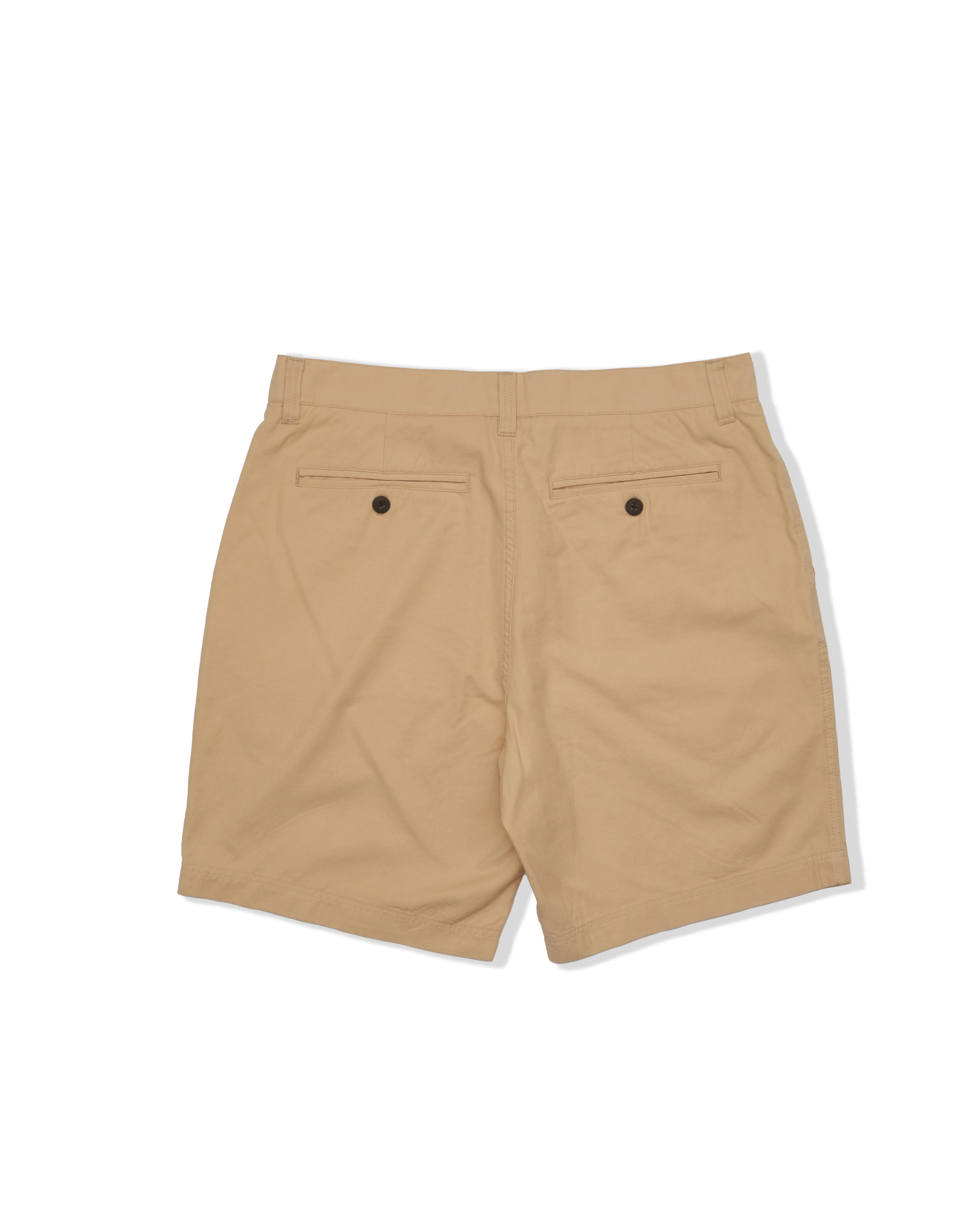 men's clothing picnic wear Bimini Cotton Linen Blend Shorts 8" - Khaki