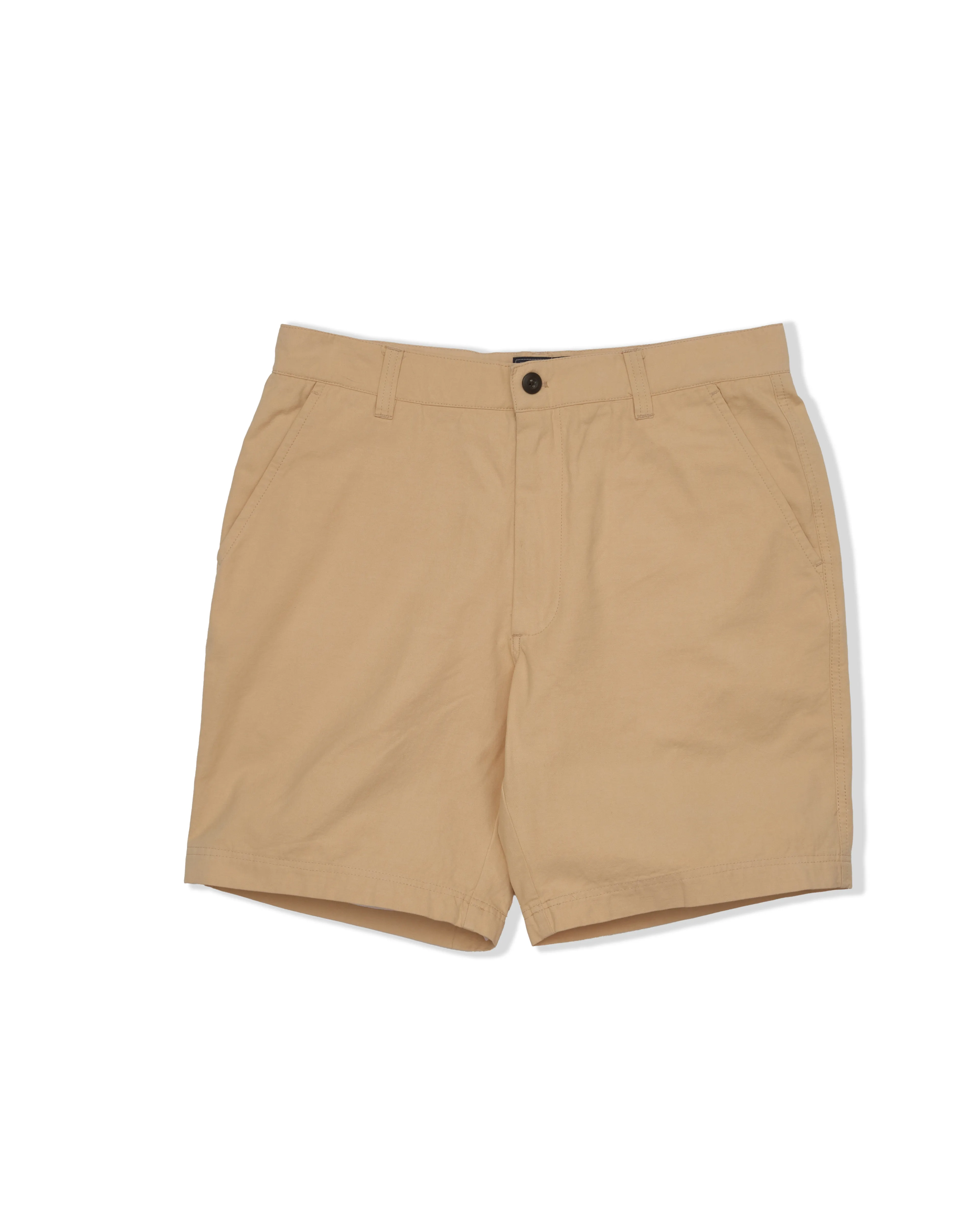 Bimini Cotton Linen Blend Shorts 8" - Khaki Active Days