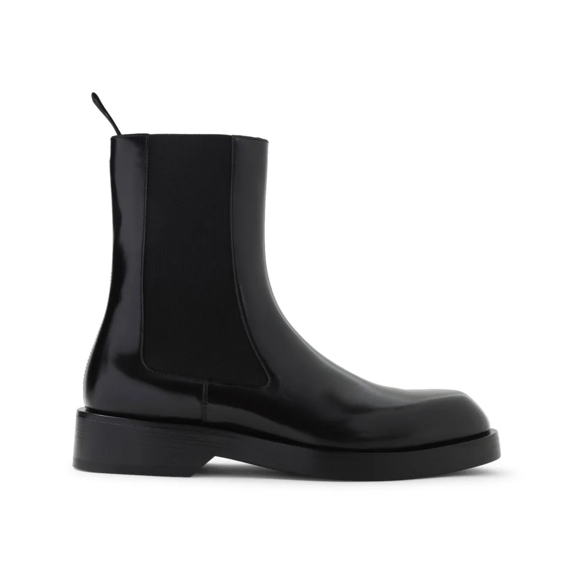 Black Calf Leather Boots Fast Shade
