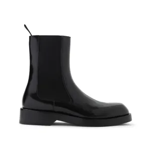 Black Calf Leather Boots Fast Shade