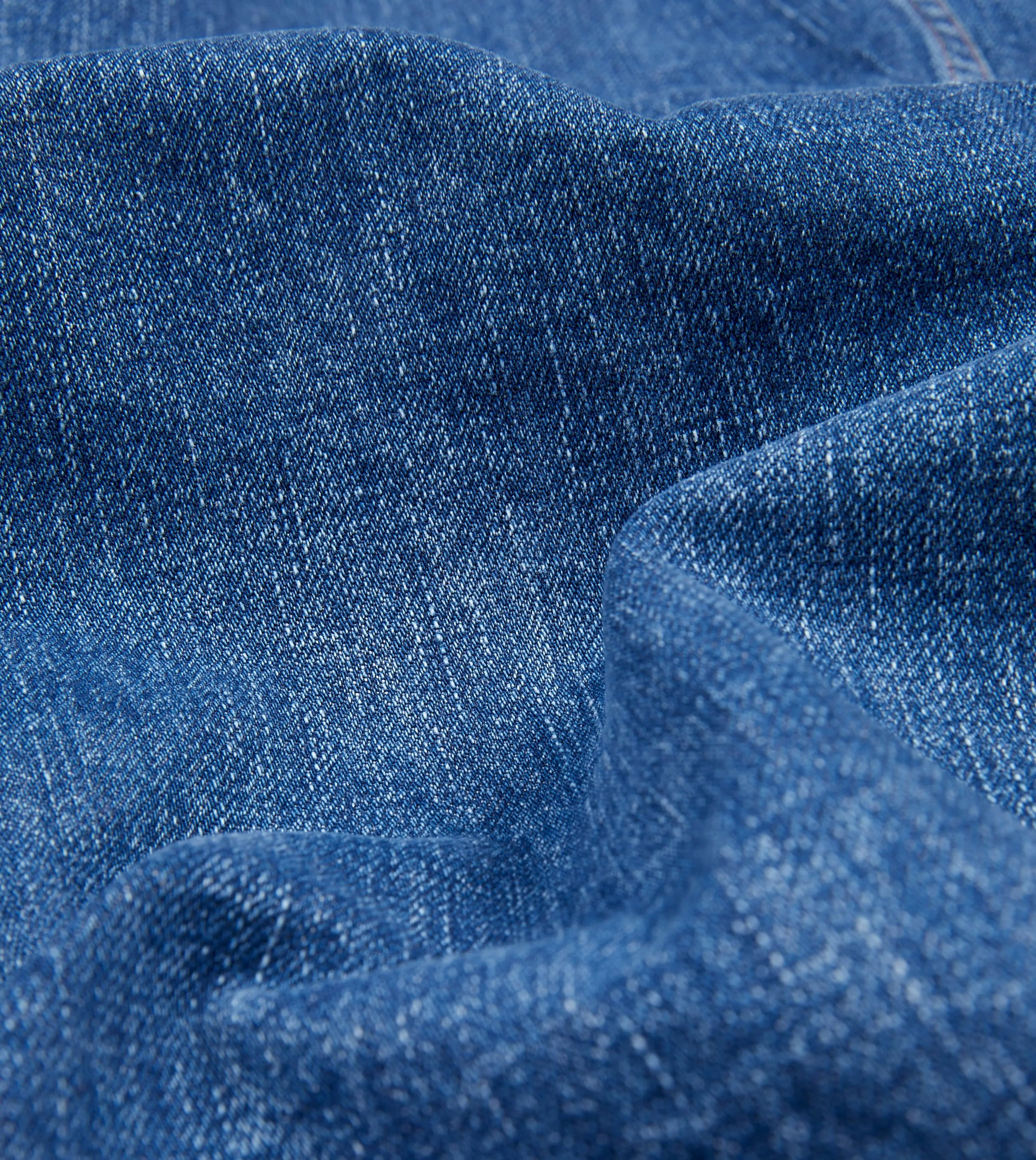 Bleach Wash Selvedge Denim Five-Pocket Chore Jacket City Commuter FullCoverageHood