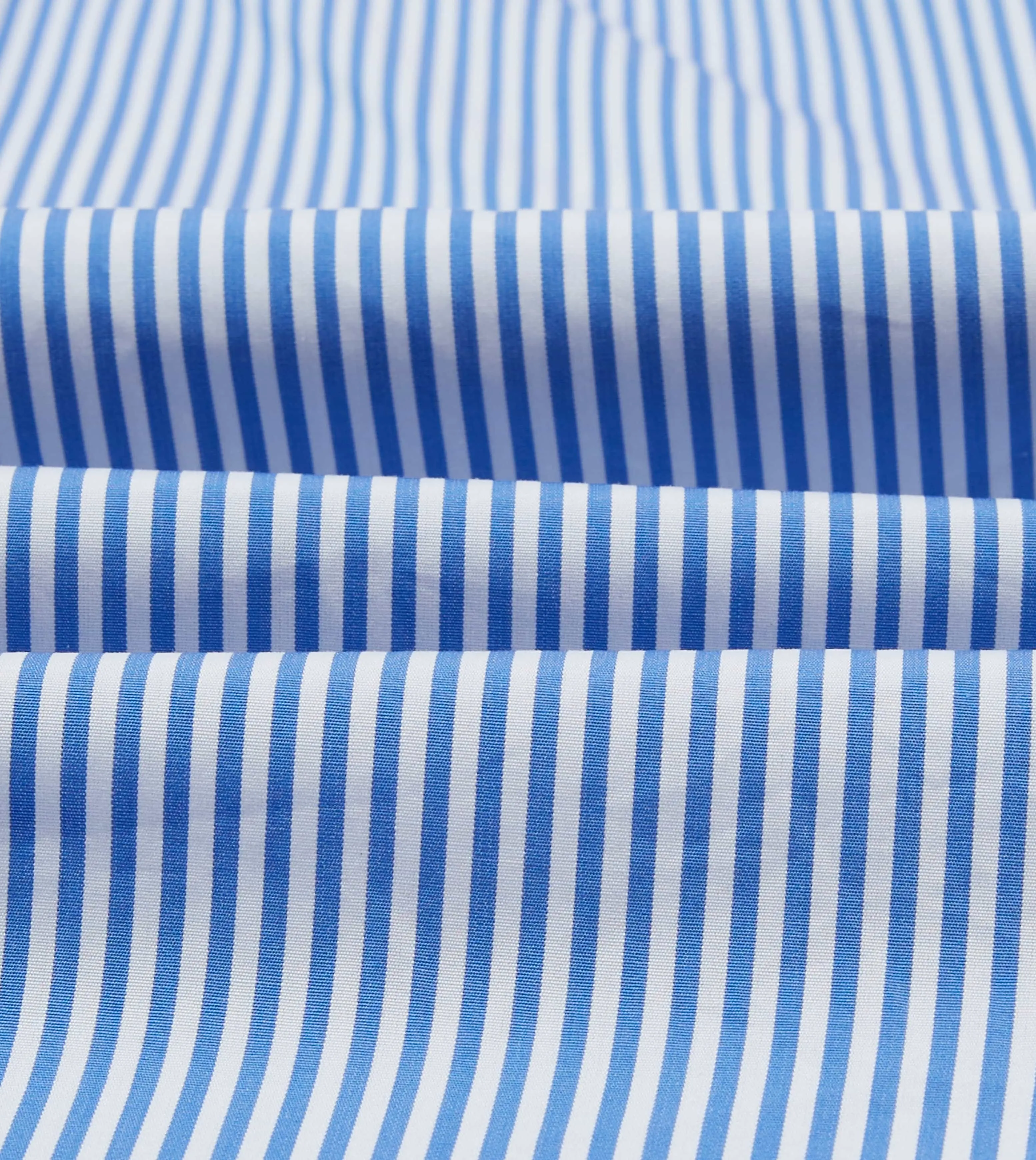 Trendy Vibe Blue Bengal Stripe Cotton Poplin Button-Down Shirt