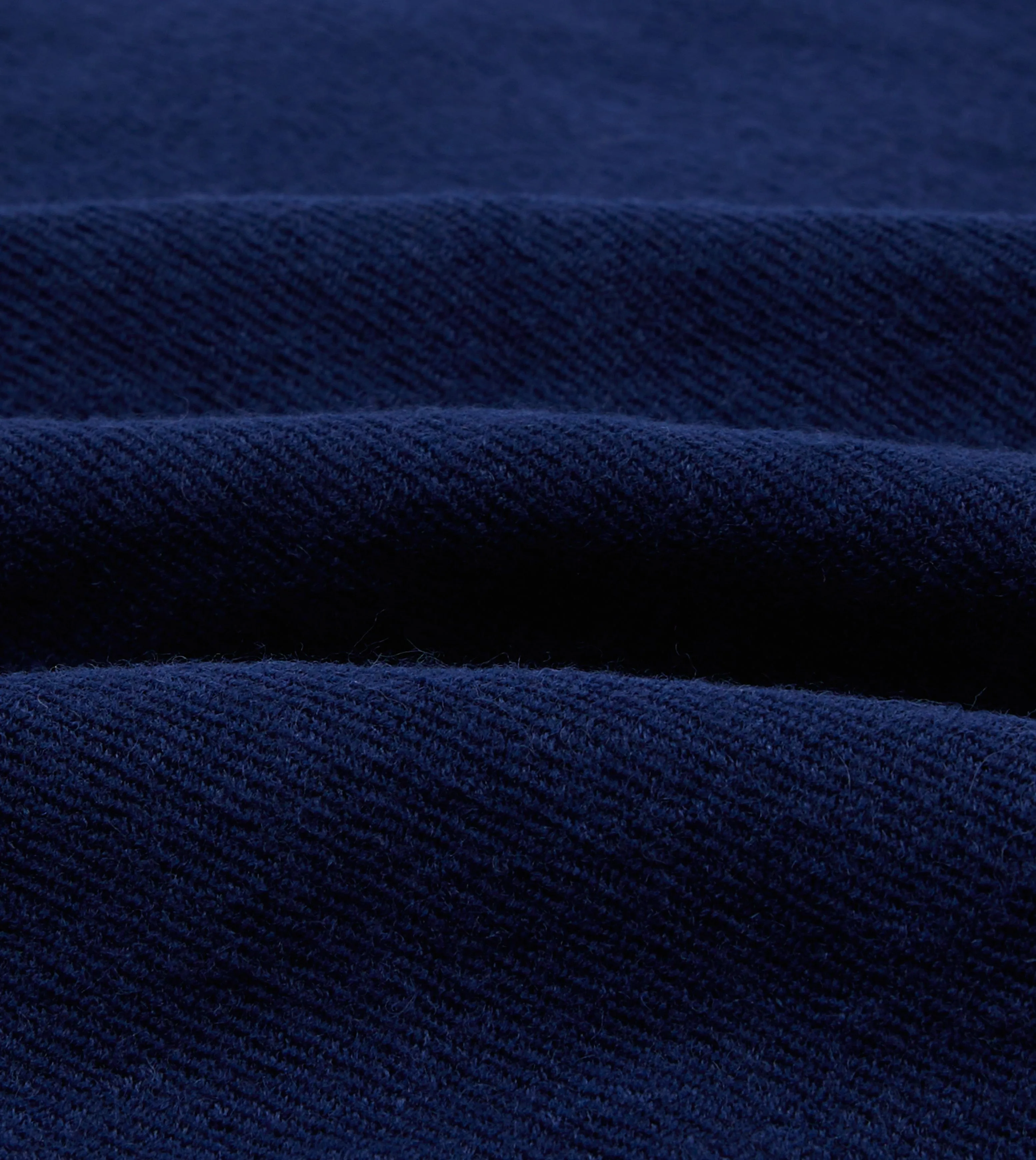 Blue Wool-Linen Three-Pocket Chore Jacket Stylish Basics Reinforced Elbows