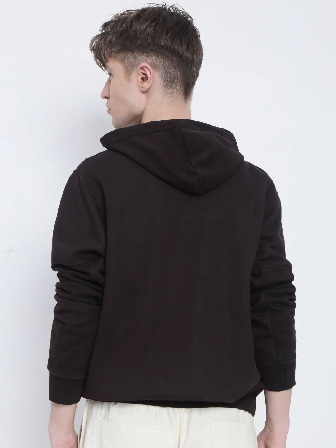 Men's Brown Hoodie Travel Companion