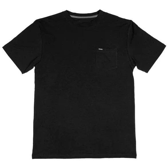 Heat Transfer Printing Hooey Men's San Jose Bamboo Pocket Tee in Black