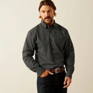 Essential Casual Ariat Men's L/S Gustav Classic Fit Western Button Down Shirt in Black Floral Geometric