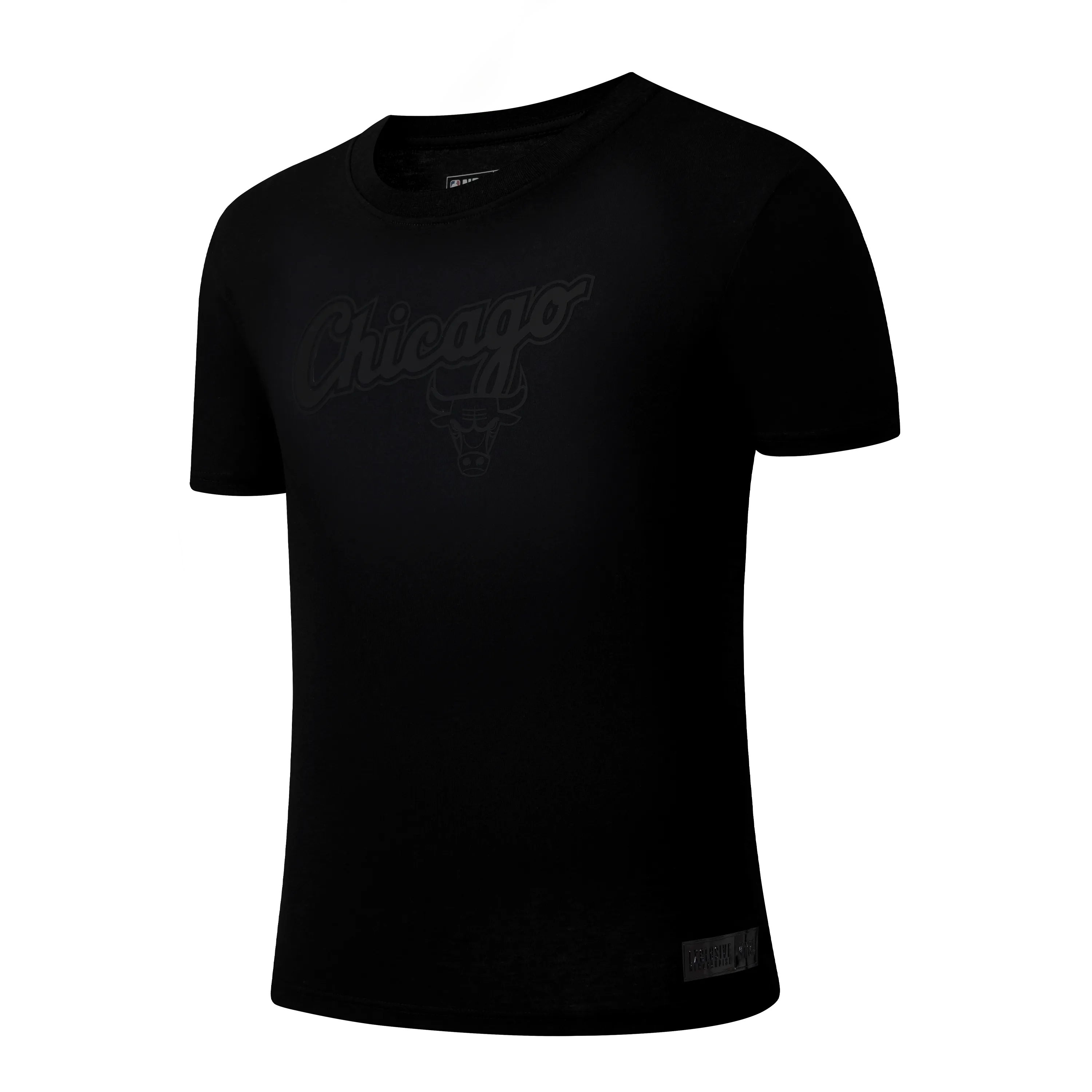 Slim Fit Contour Design NBA Front HD High Relief Print Loose Fit T-Shirt - BULLS
