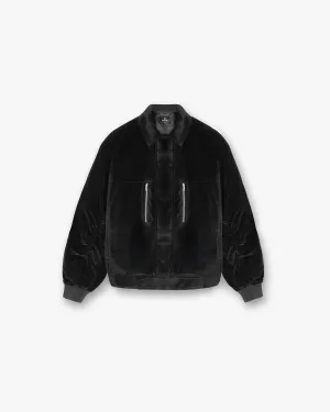 Bordeaux Brushed Jacket - Black Flexible Joint Articulation Stay Dry Interior