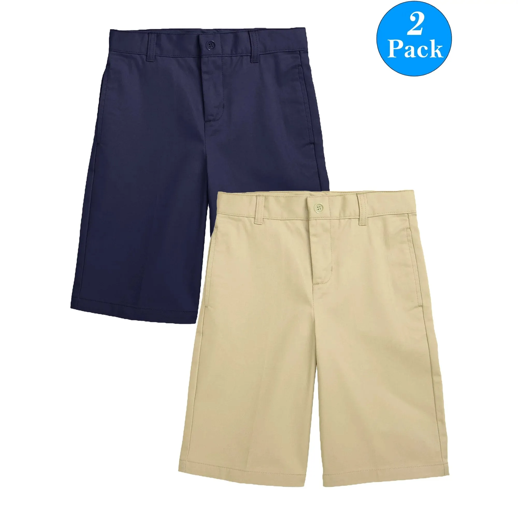 Boys Flat Front Twill Chino Shorts (Big Boys, Little Boys) Warm Days
