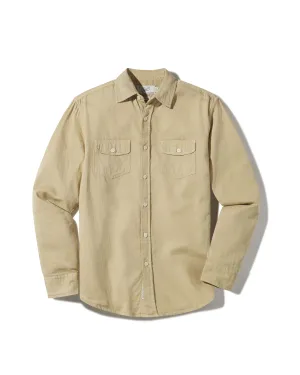 Thermal Regulating Layer Perfect Layer Wear Brando Lightweight Double Cloth Shirt - Safari