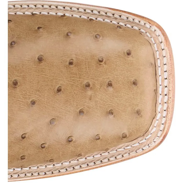 Justin Men's Chisolm Full Quill Ostrich Boot Rough Walk