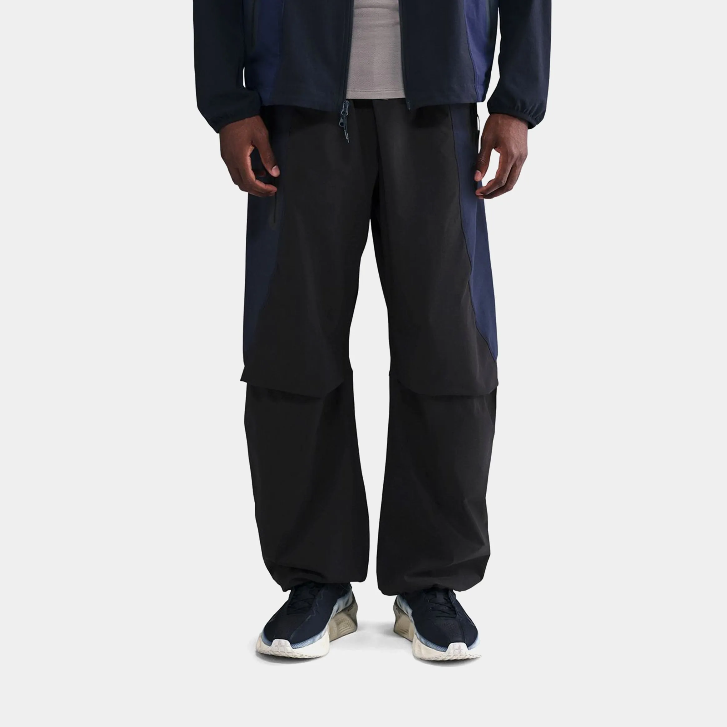 Comfort Flex Dynamic Motion Tech Dri Fit Woven Oversized Mens Pants (Cave Stone/Cool Grey/Black)