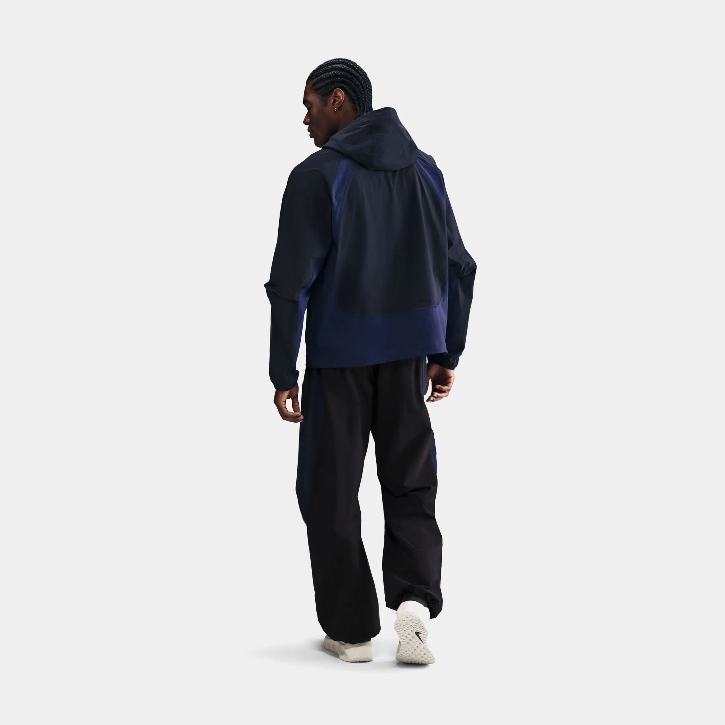 Tech Dri Fit Woven Oversized Mens Pants (Cave Stone/Cool Grey/Black) Non Slip Waistband