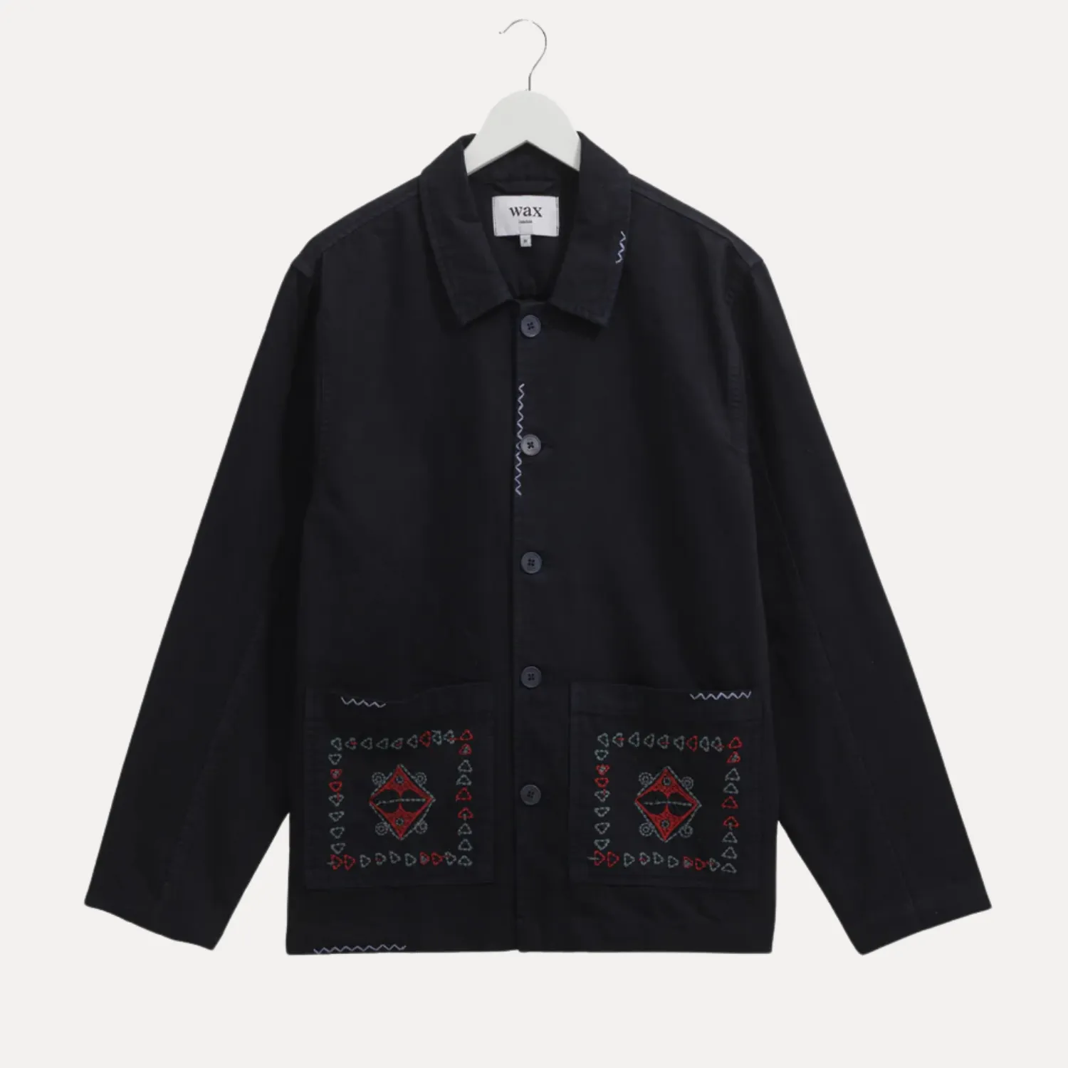 Quick Dry Coating Mews Jacket Cotton Linen Twill (Navy)