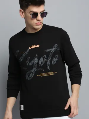 Men's Black Typography Printed Cotton Sweatshirt product gift worthiness