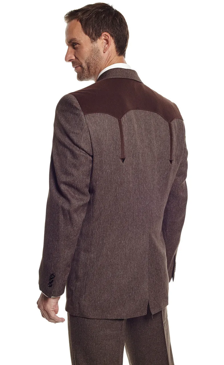 Circle S Men's Heather Boise Sport Jacket in Chestnut Brown Comfort Fit Design