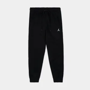 Brooklyn Fleece Joggers Mens Pants (Black/White) AntibacterialCoating