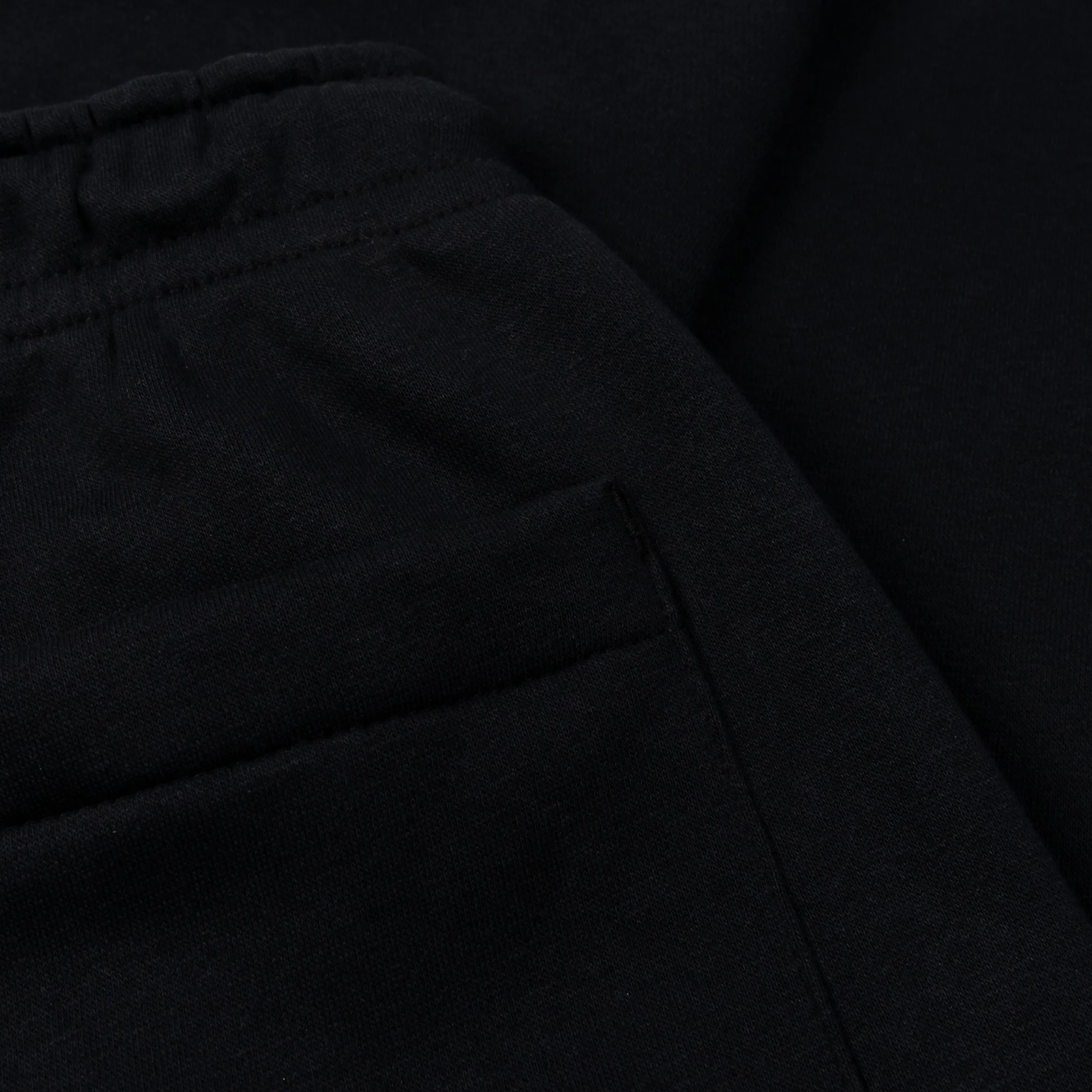 Brooklyn Fleece Joggers Mens Pants (Black/White) Fitted waist Functional Waist