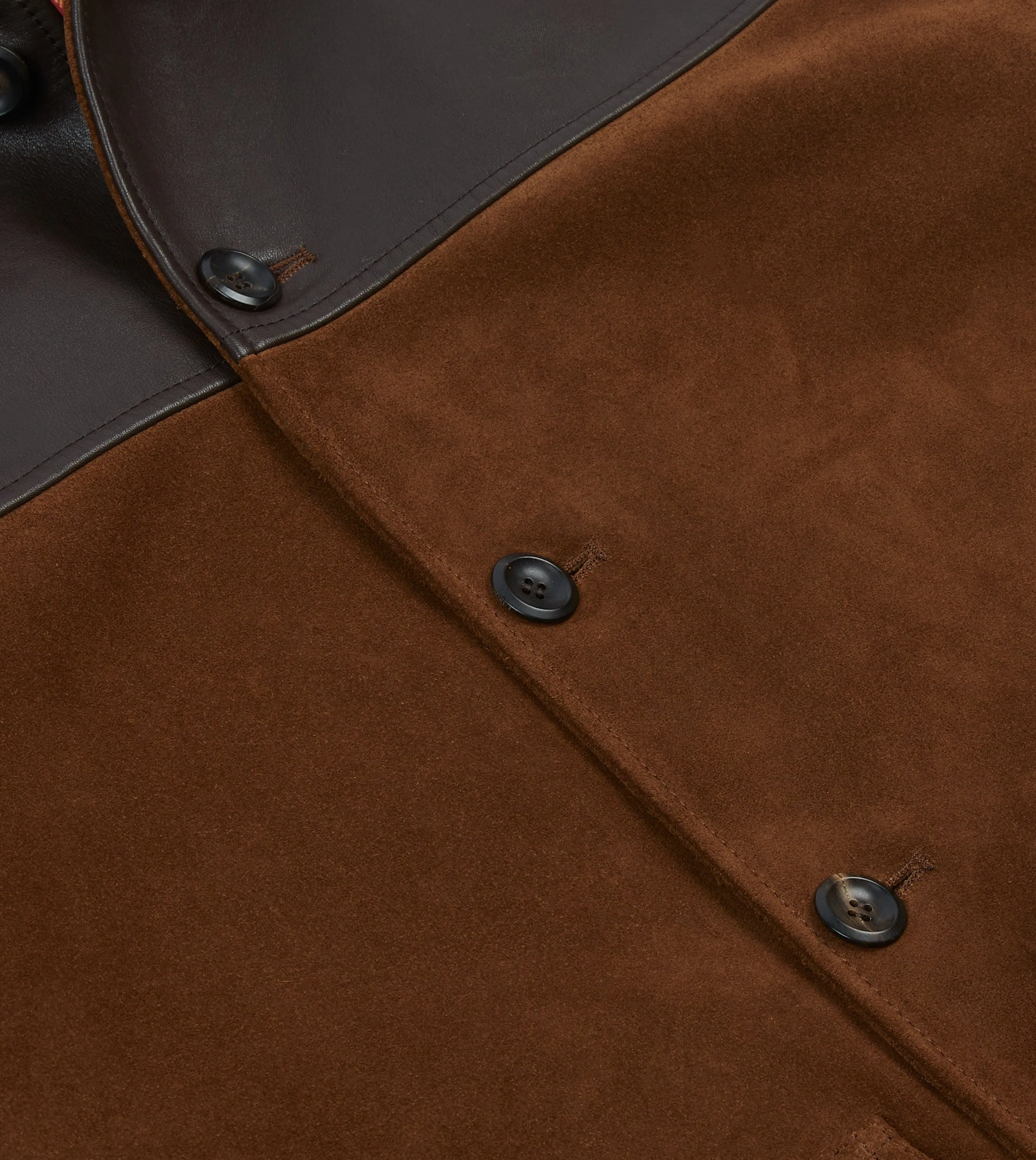 Low Profile Insulation Flexible Joint Articulation Brown Suede and Leather Donkey Jacket