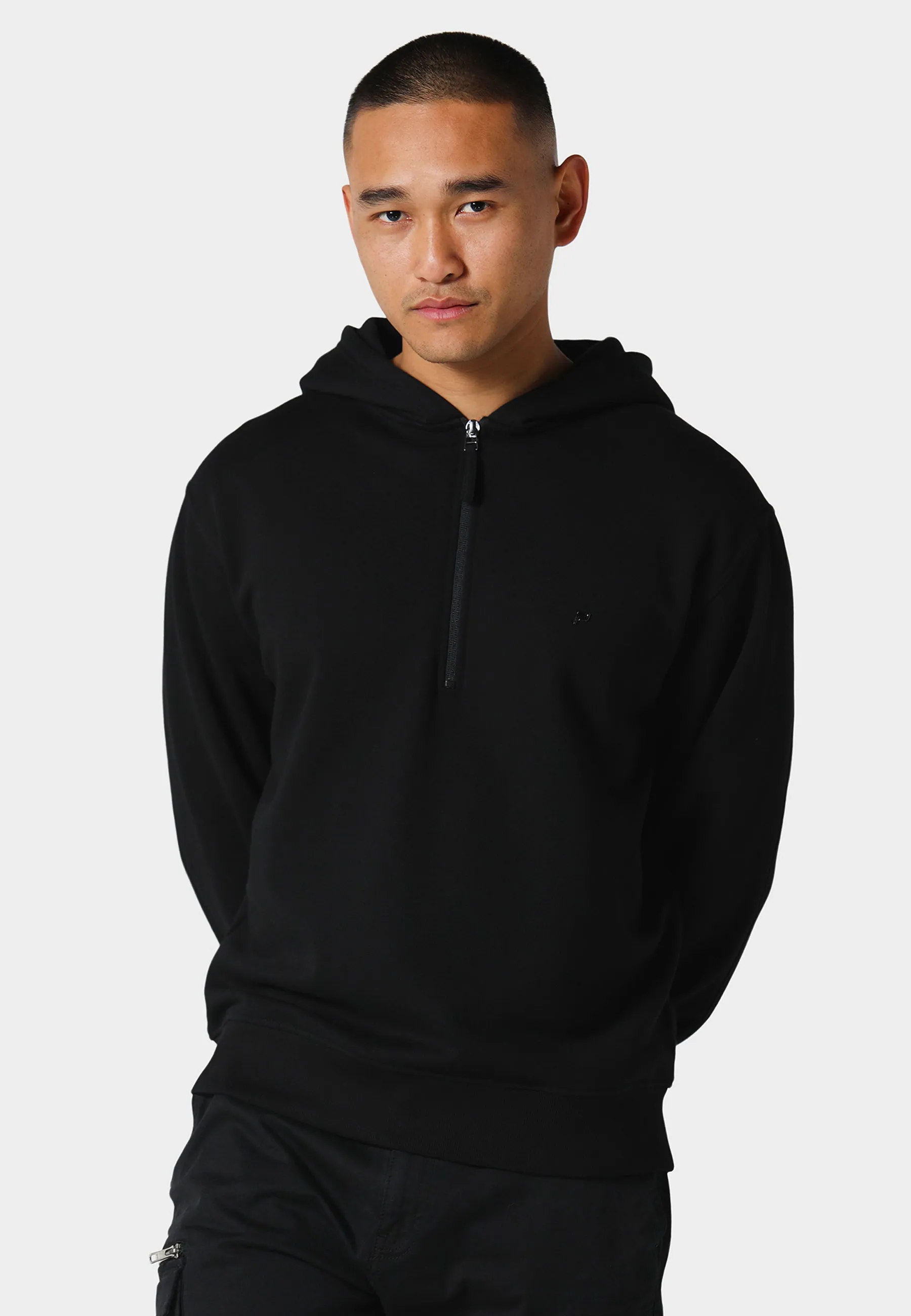 Krobo Black Hoodie Layer Sporty