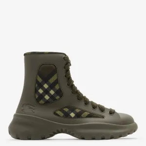 High-Quality Leather Soft Touch Burberry Boulder Rubber Boulder Ankle Boots