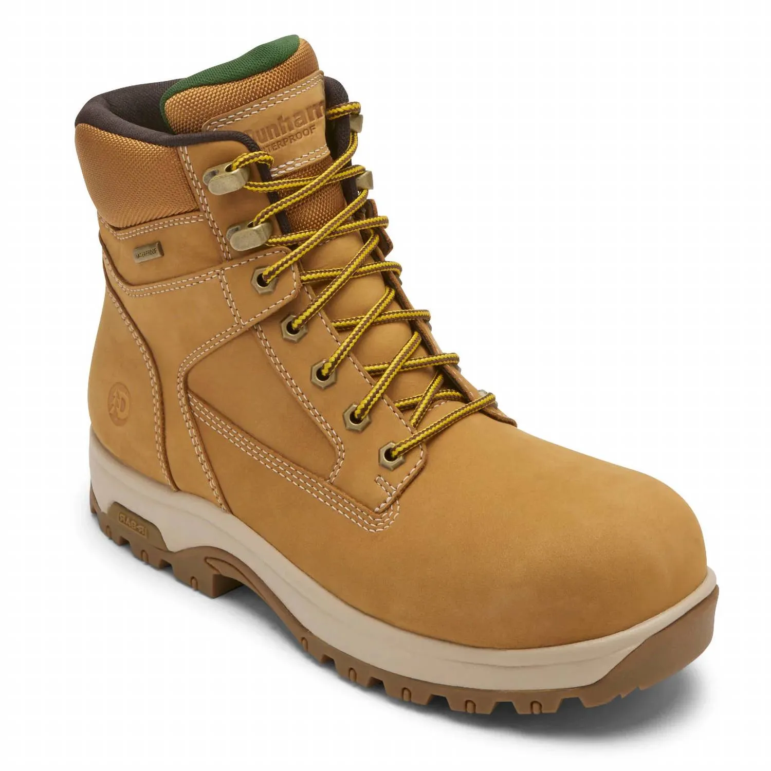 Evening Plans Men's 8000Works 6" Waterproof Safety Plain Toe Boot - Medium Width In Wheat