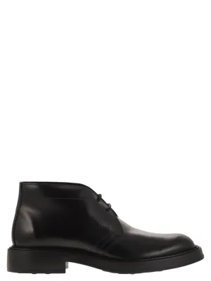 Calfskin Ankle Boots With Embossed Monogram Urban Office Paced Walk