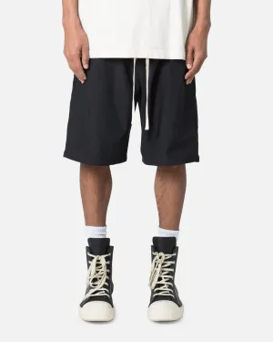 MNML Side Snap Nylon Shorts Black Flexible Comfort Layering Piece