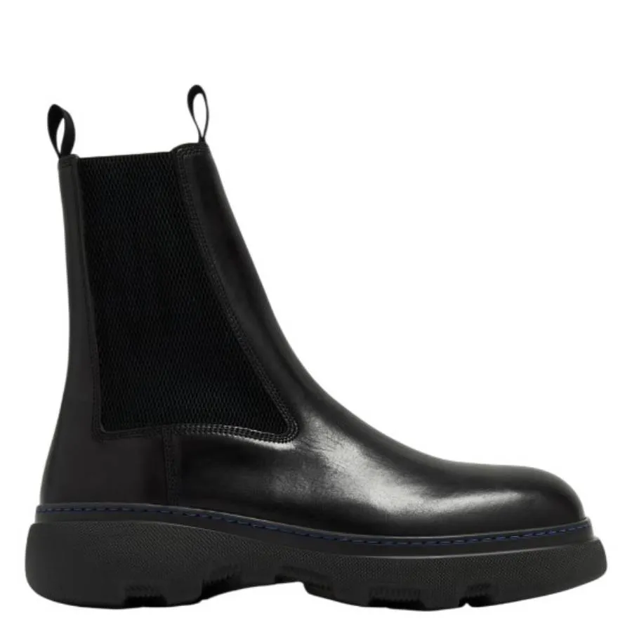 Burberry Creeper Leather Chelsea Boots Subtle Styling Formal Wardrobe