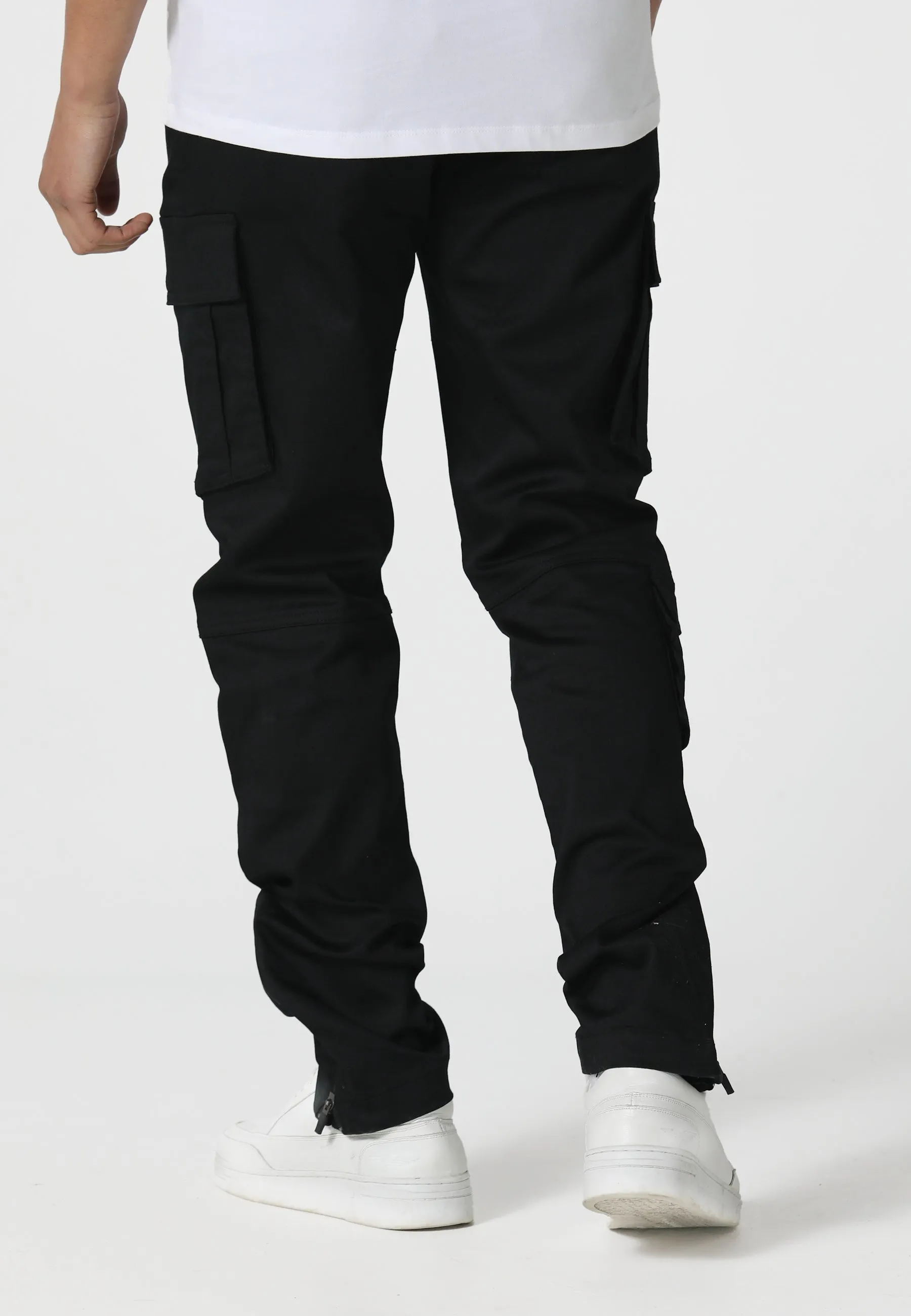 QuickReleaseClosures Carico Black Cargo Pants