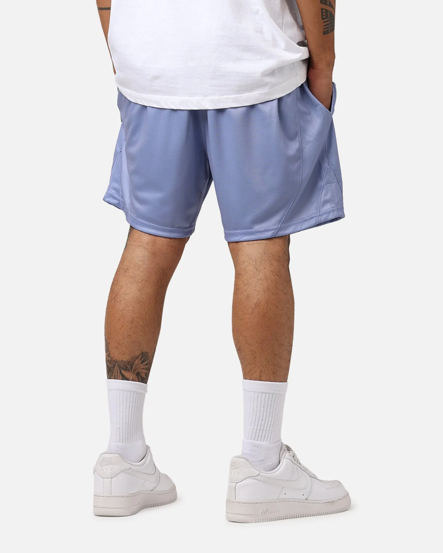 Comfort Stretch Fit Carr?? C-Star Mesh Basketball Shorts Purple
