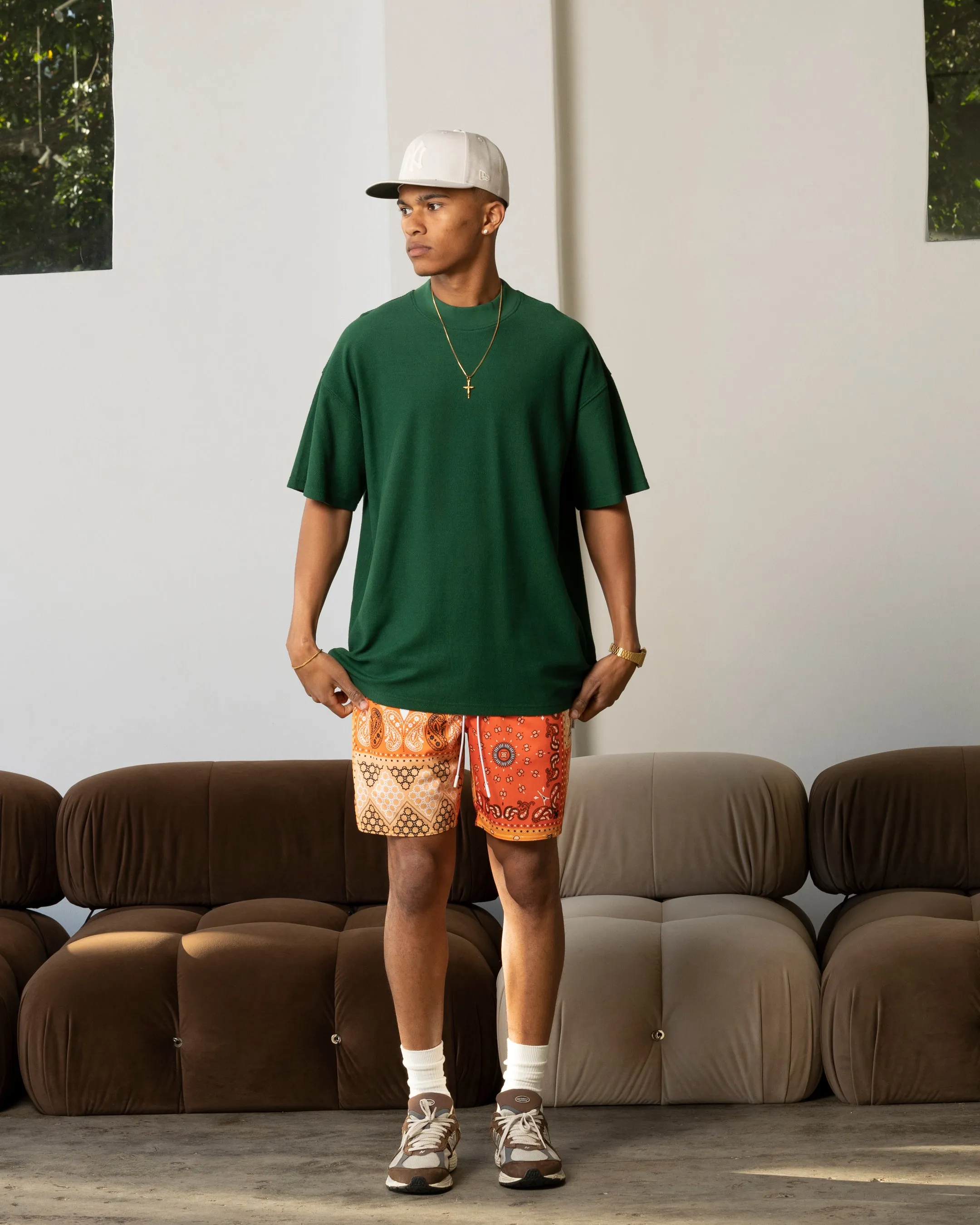 Comfort Tech Carre Bandana Ultra Mesh Shorts Orange