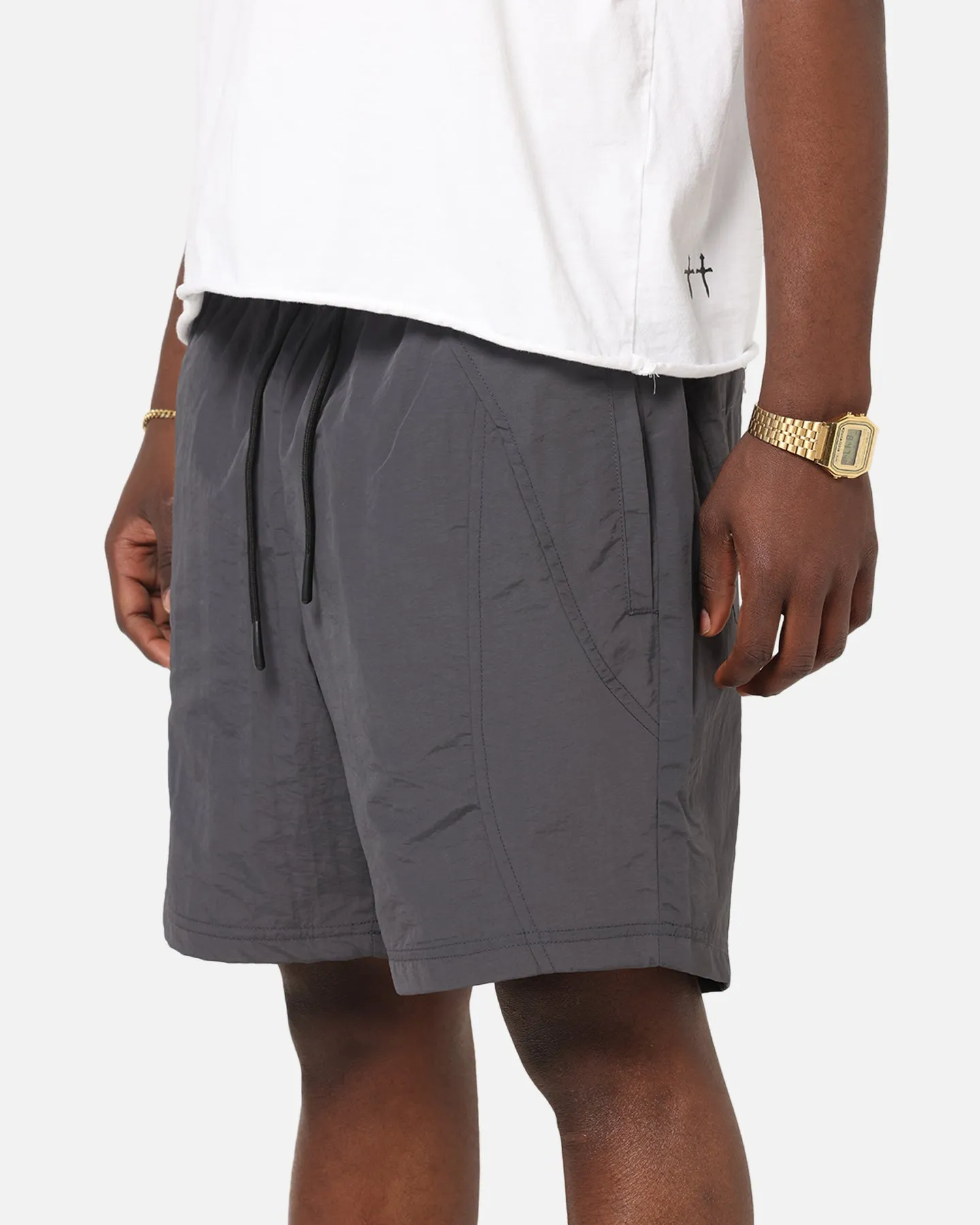 Carre Panelled Nylon Shorts Black QuickAdjustStraps