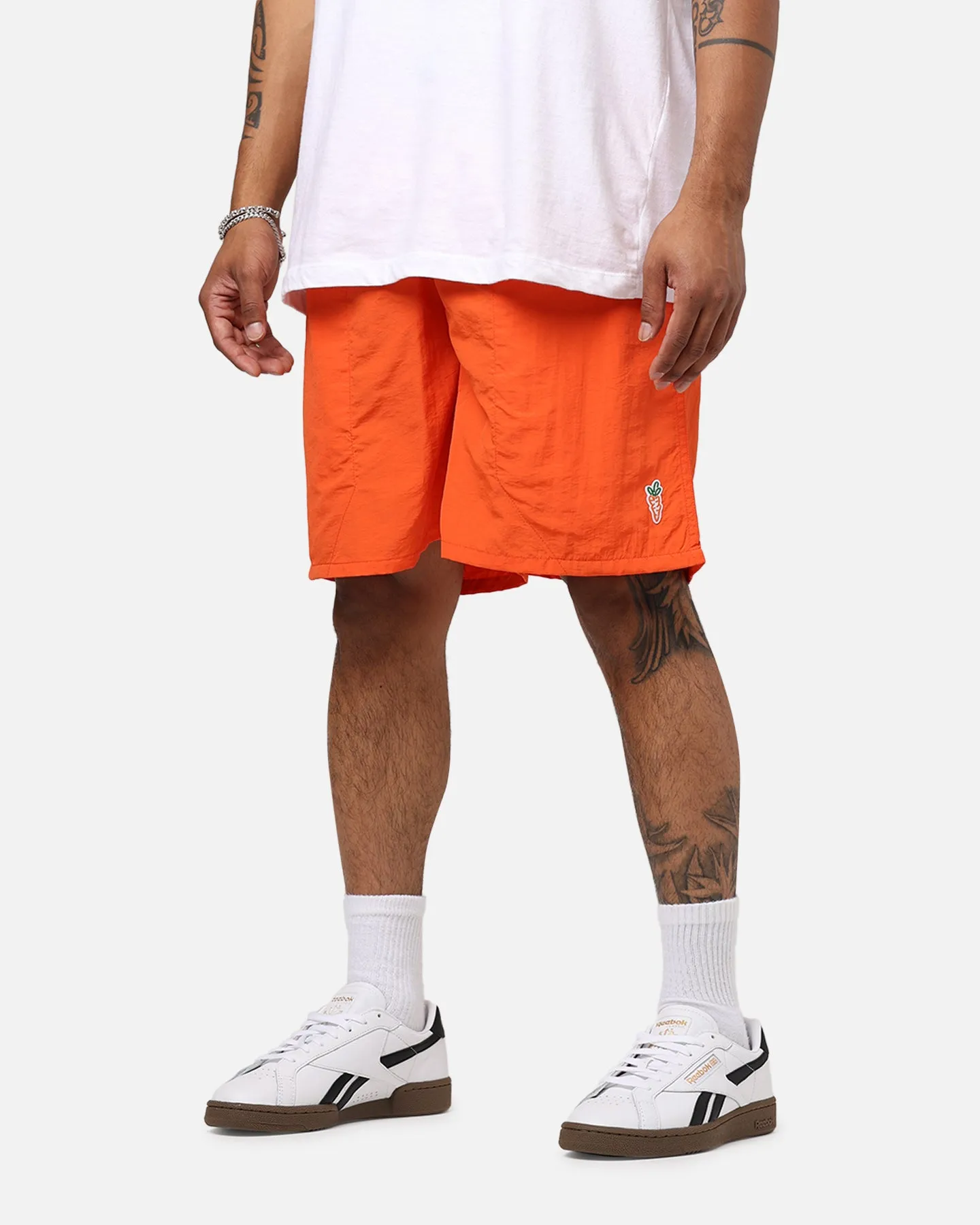 Carrots By Anwar Stem Nylon Shorts Orange Active Wear All Comfort
