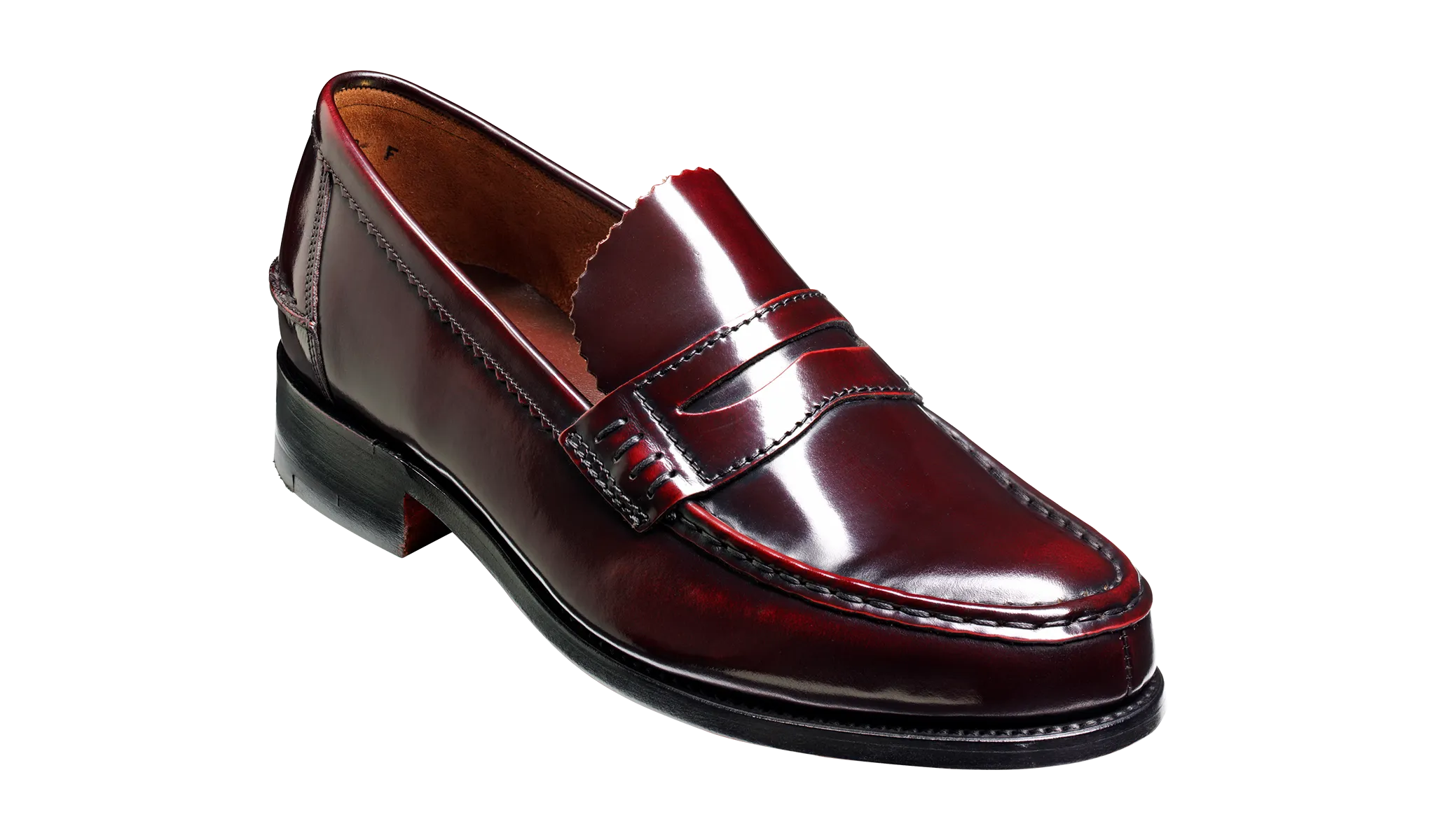 Smart Design Caruso - Burgundy Hi-Shine - Penny Loafer Shoe