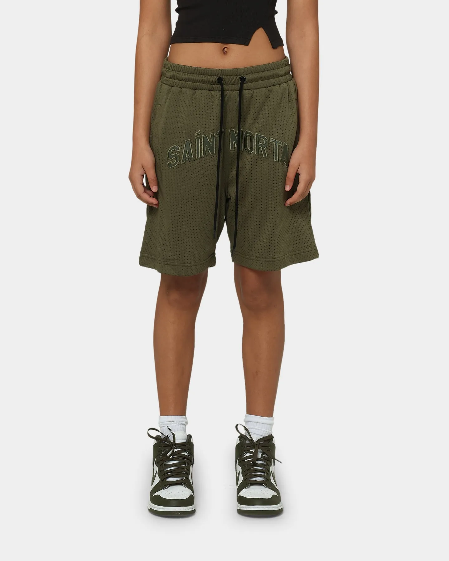 Saint Morta Kingdom Basketball Shorts Army Green Casual Fit Wear