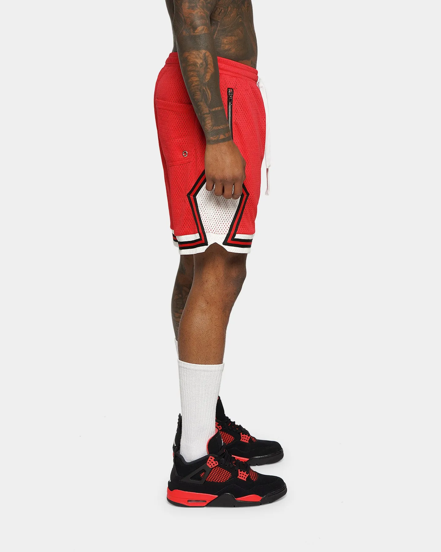 XXIII Auden Basketball Shorts Red UPF Sun Protection