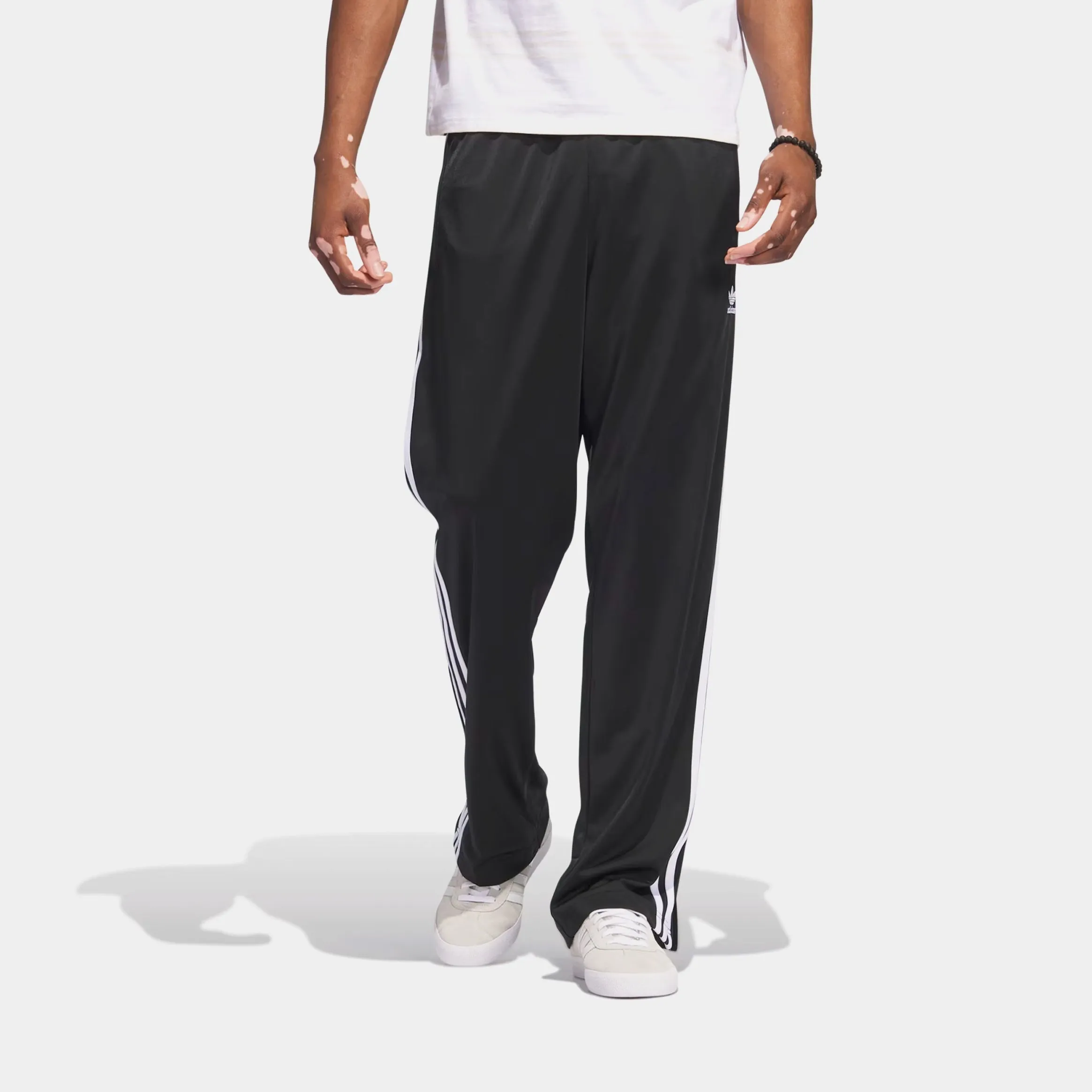 Slim Look Performance Fit Adicolor Classics Firebird Track Mens Pants (Black/White)