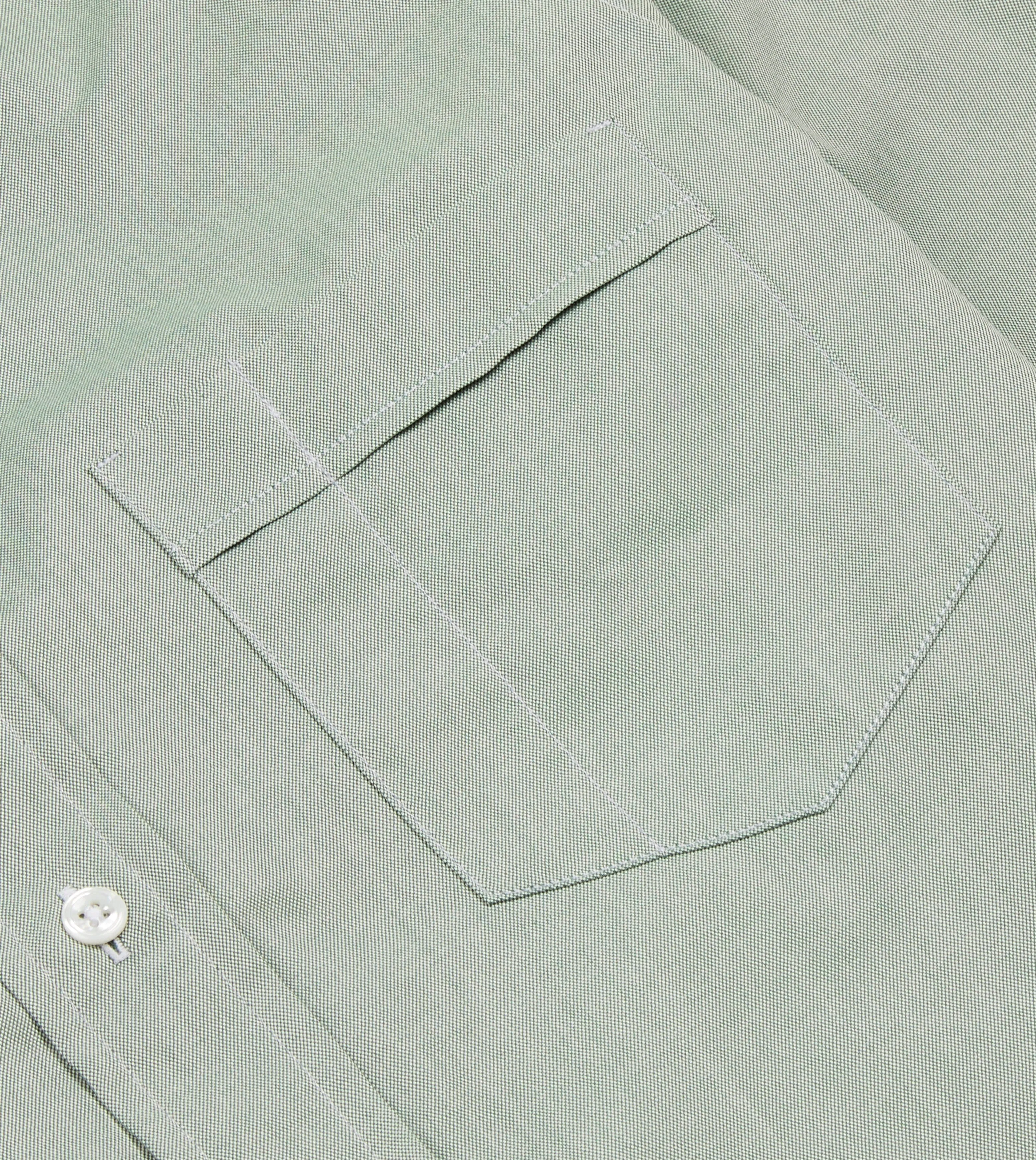 Green Pinpoint Oxford Cotton Cloth Button-Down Shirt Recommended