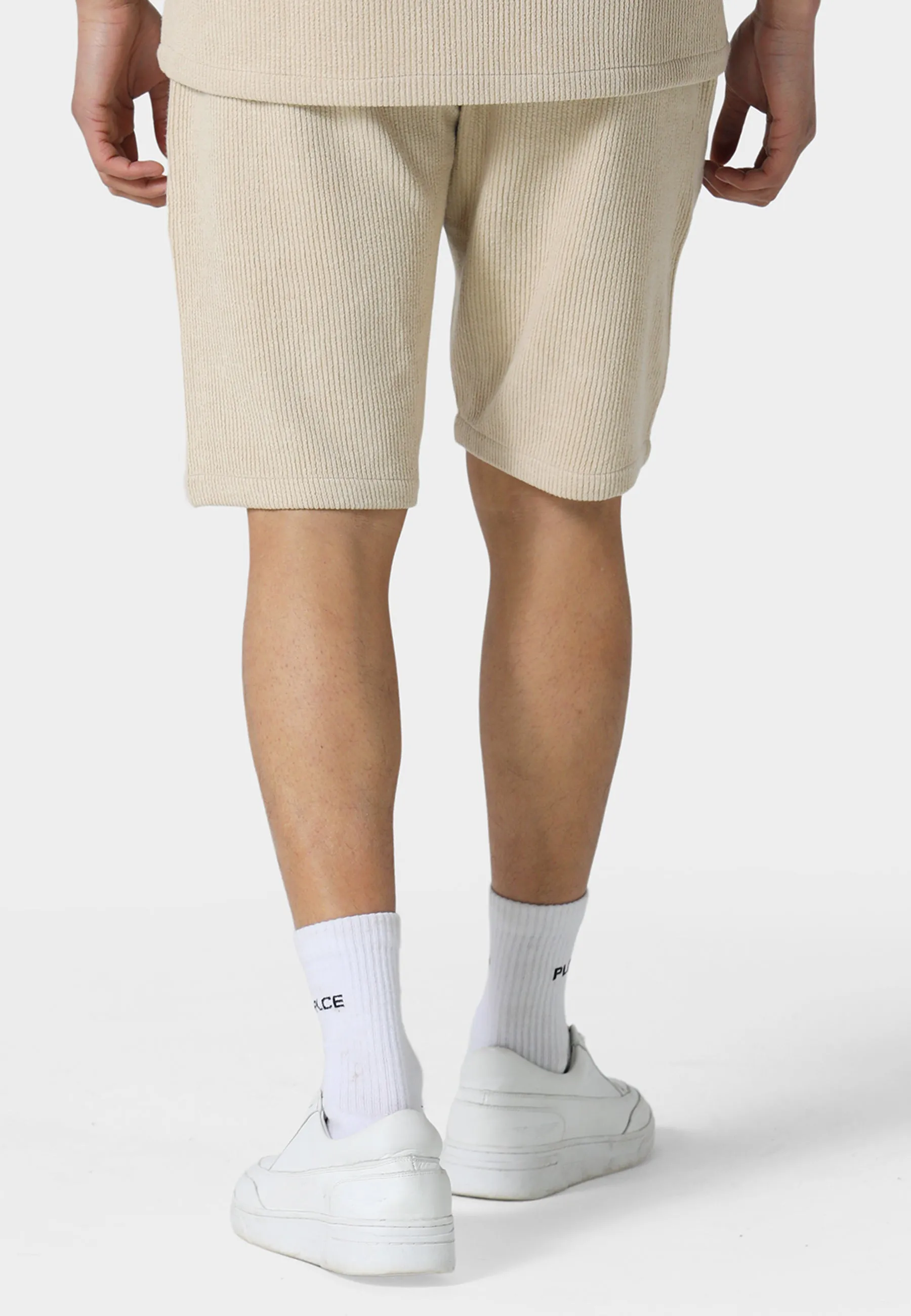 Moko Pastel Camel Jog Shorts Luxury Brand