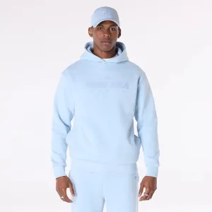 New Era Flag Pastel Blue Oversized Pullover Hoodie Water Resistant Trendy Wearable