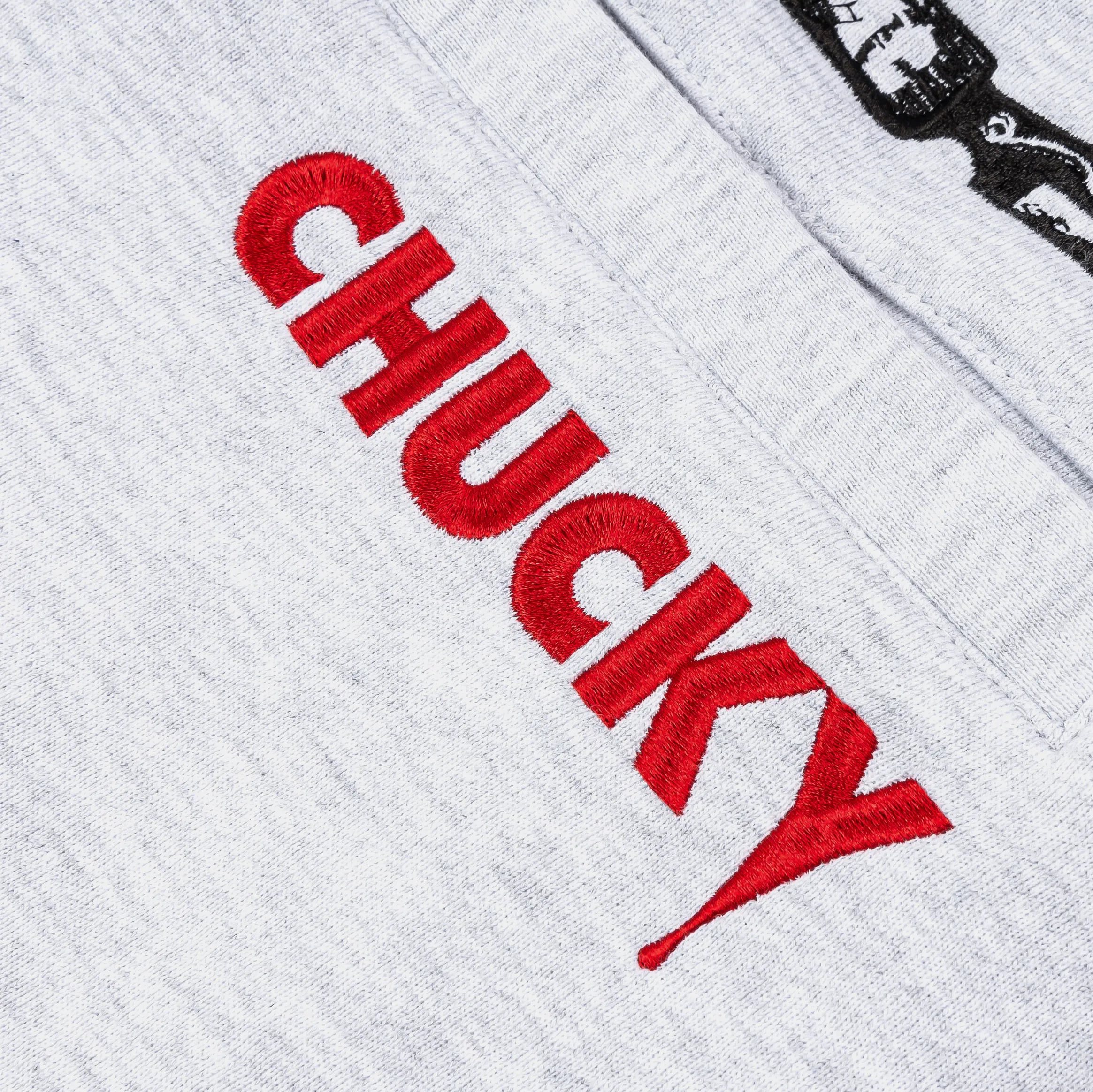 No Frills Fit Easy Wear SP x Chucky Its Playtime Fleece Mens Sweatpants (Grey/Red)