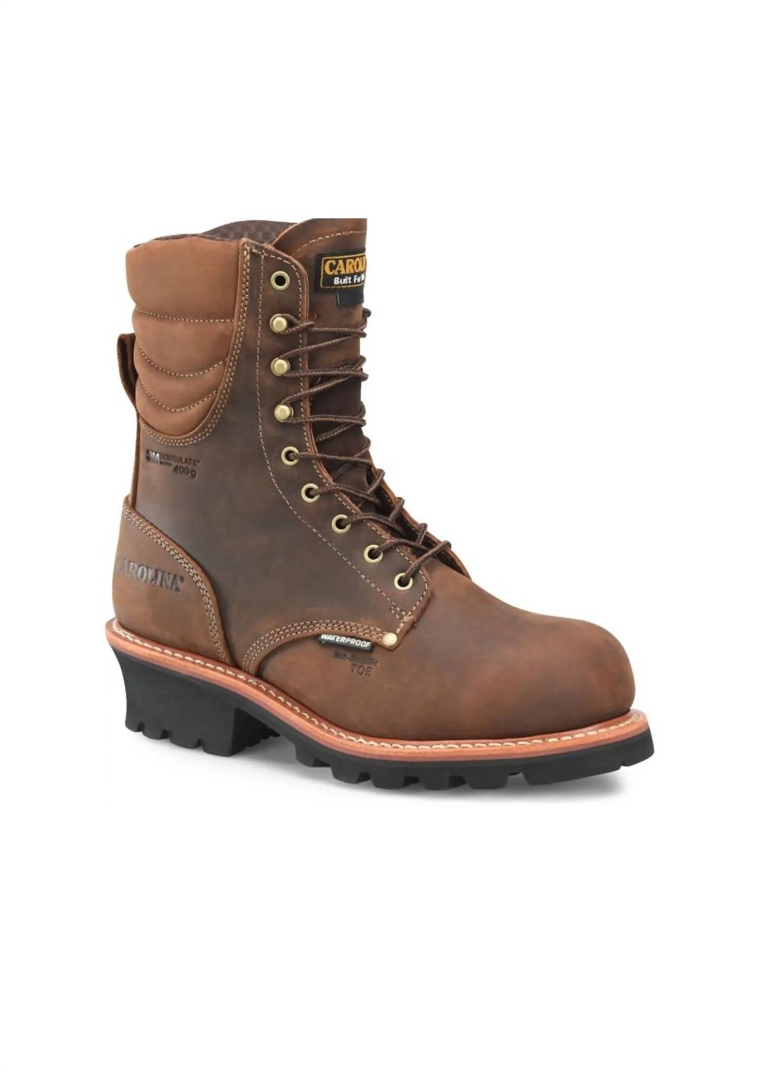 Men's Hemlock Insulated Composite Toe Logger Boots In Brown Metro Walk