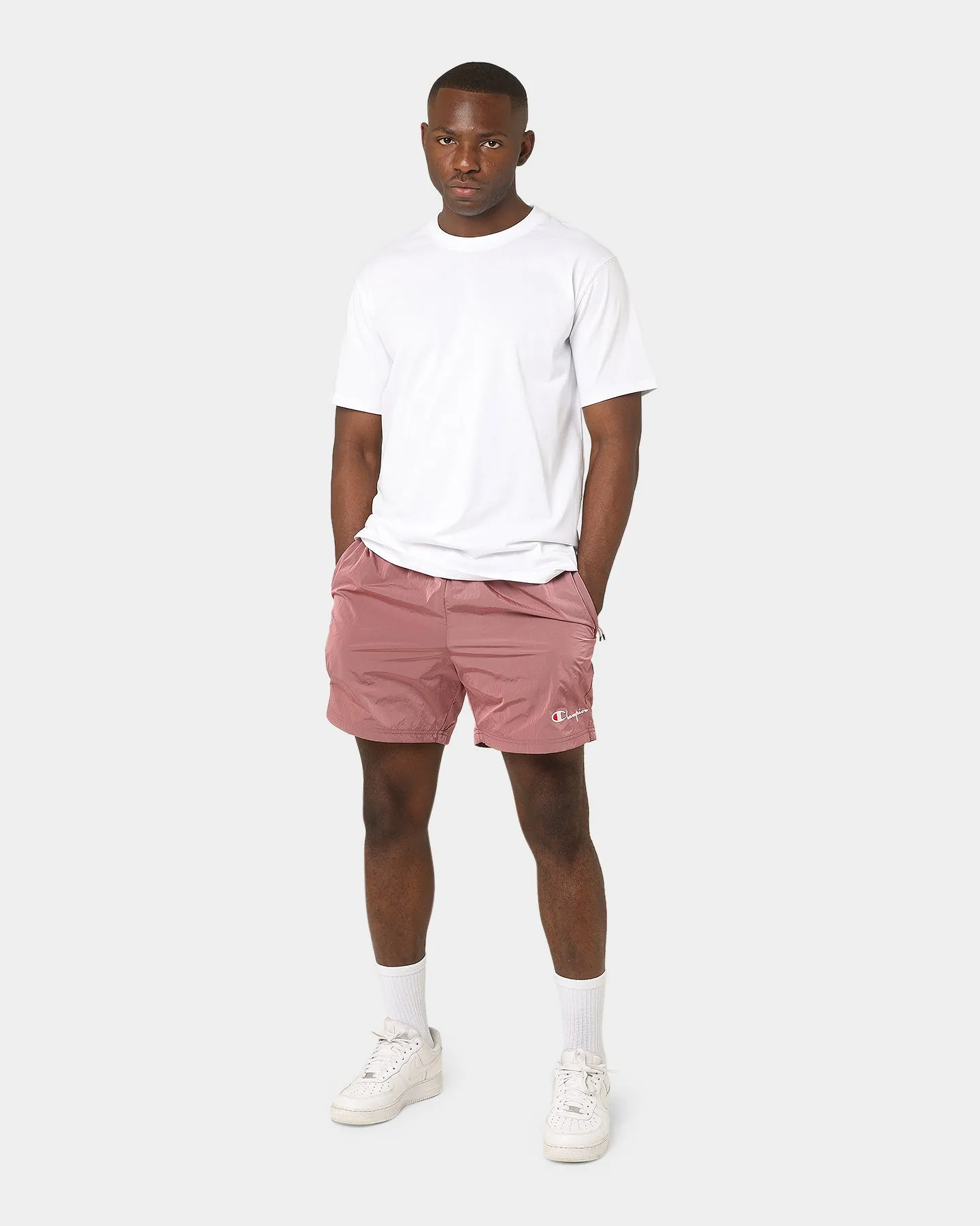 Rubberized Waistband Gift Idea Champion LF Nylon Shorts Tickled Rose